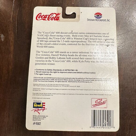 Revell Racing Coca-Cola 600 Monte Carlo Diecast Car 1:64 Scale Red Model Toy - Picture 2 of 3
